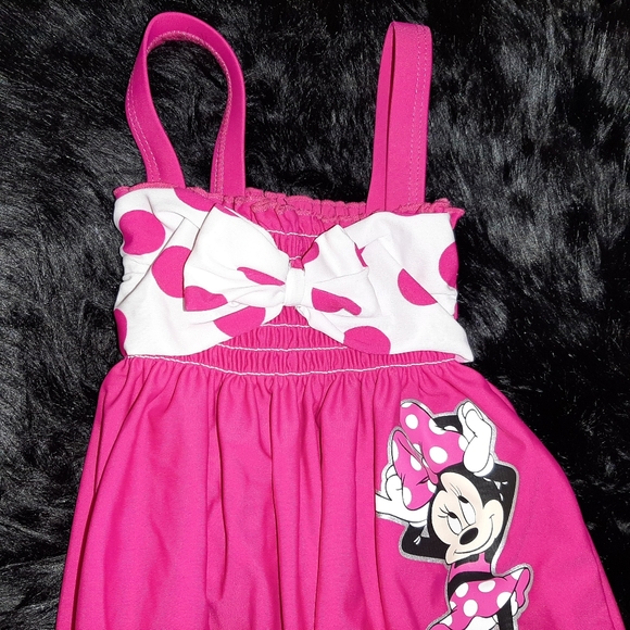 Disney Minnie Mouse Pink One Piece Swimsuit - Picture 3 of 9